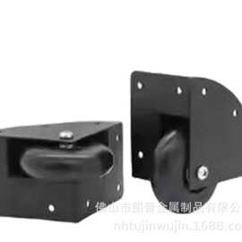 3寸直角包边轮 定向轮 3寸侧边轮 拉杆箱铁脚轮 航空箱轮子