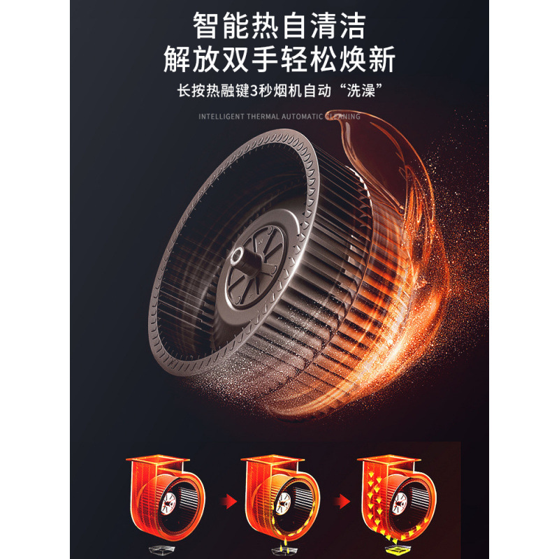 Meikang's hood hood hood hood top suction hood suction kitchen range hood suction power