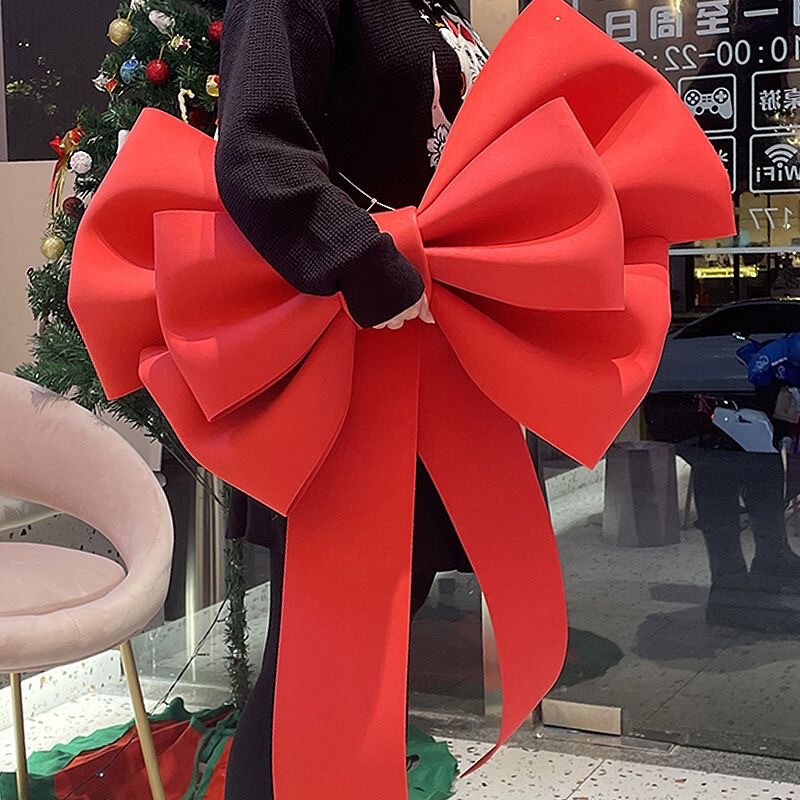 超大号蝴蝶结背景墙装饰店铺婚庆挂件DIY材料包巨型 交车大蝴蝶结|undefined