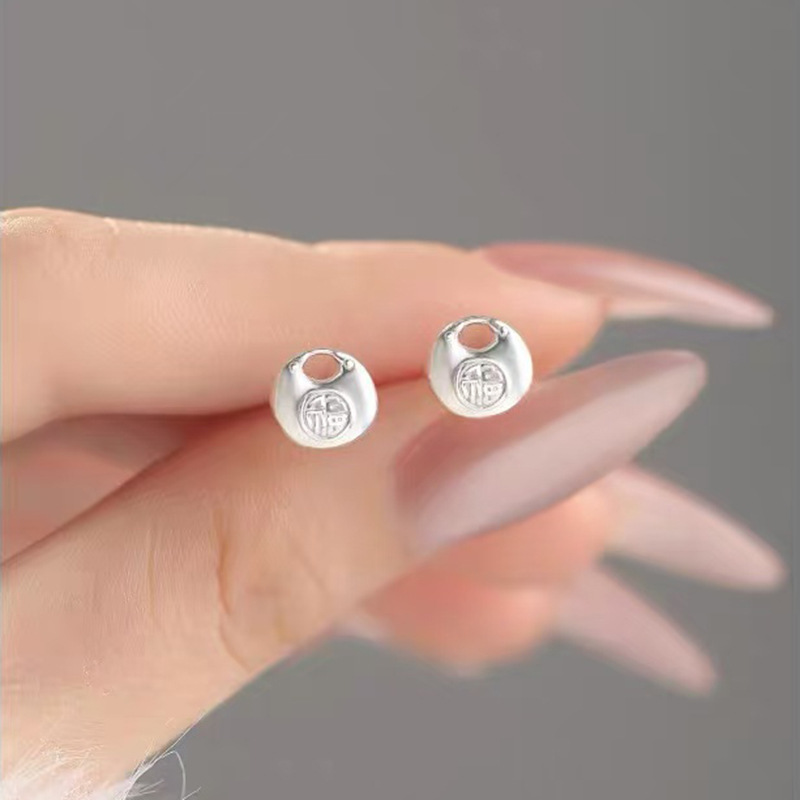 Xiaogiao S999 Sterling Silver Ear Care Earstud Women 2025 New Trendy Versatile Earrings Premium Ear Jewelry Wholesale