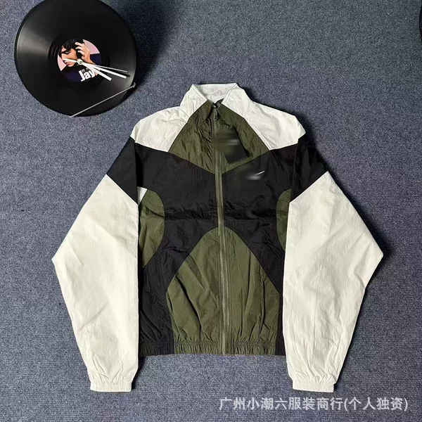 NK embroidered spring and autumn jacket, unisex, Japanese-style patchwork design, lightweight, loose-fitting, casual jacket, Korean-style versatile sports top