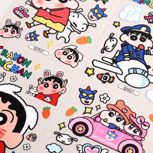 Cute Cartoon Handbook Sticker Student Notebook Waterproof DIY Sticker Crayon Small New Water Cup Mobile Phone Shell Sticker