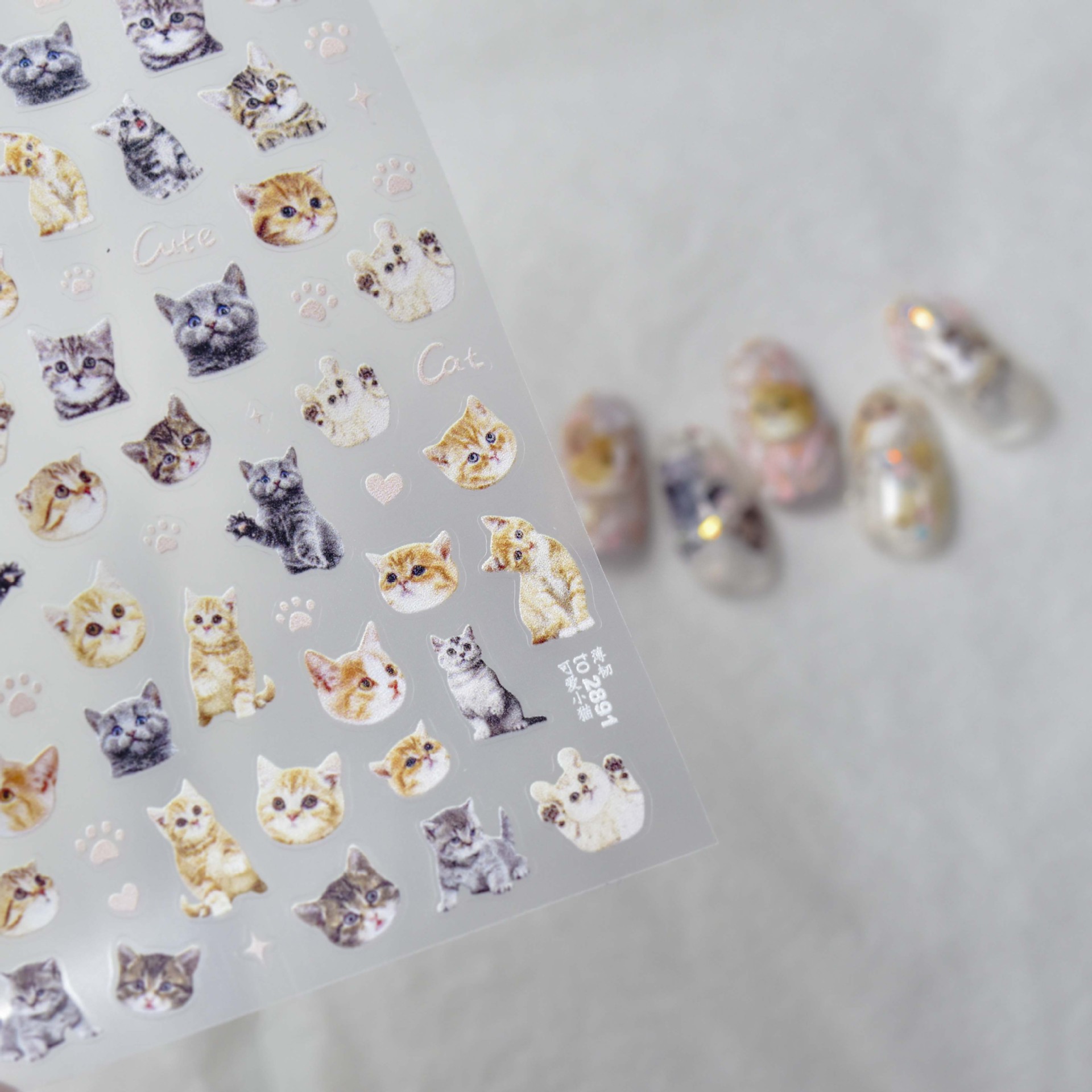10g Weight Nail Patches Nail Supplies 1 Piece Quantity Plastic Material Cartoon Pattern Cartoon Style Style Cartoon Style Cartoon Plastic Nail Patches 1 Piece 2