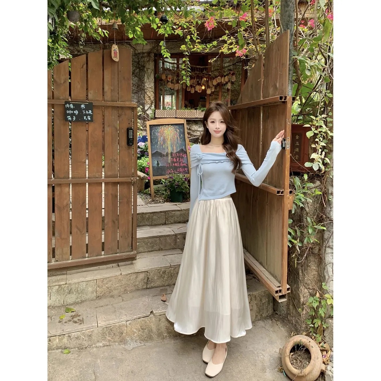 살구 스커트 [꽃선택, 품질좋음]