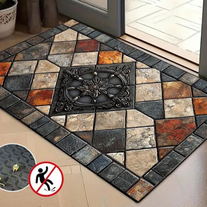 Cross-Border Temu Retro Floor Mats, Dust-Proof and Wear-Resistant Entrance Door Mats, Skin-Friendly and Dirt-Resistant Bedroom Room Mats, Dropshipping Cross-Border Temu Retro Floor Mats, Dust-Proof and Wear-Resistant Entrance Door Mats, Skin-Friendly and Dirt-Resistant Bedroom Room Mats, Dropshipping