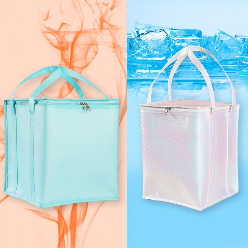 蛋糕袋保温袋加厚保冷商用配送手提大容量外卖烤肉铝箔加高现货