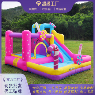 Household Inflatable Castle Rock Climbing Family Children's Shopping Mall Naughty Castle Trampoline Outdoor Stall Trampoline Slide Wholesale