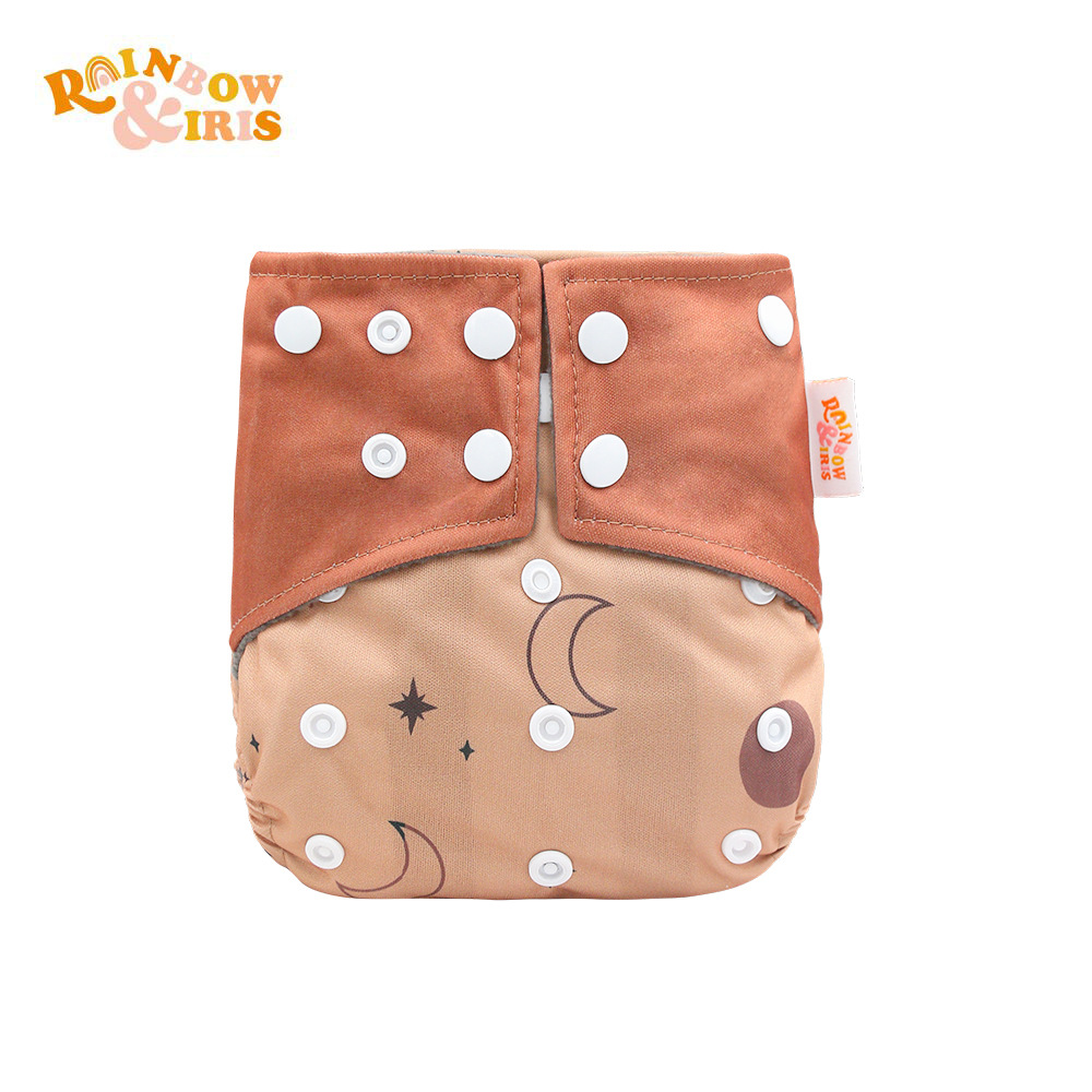 INS impresión digital de estilo occidental pañales de carbón de bambú pantalones de entrenamiento de fugas a prueba de agua anti-lado transfronterizo en stock pañal de tela