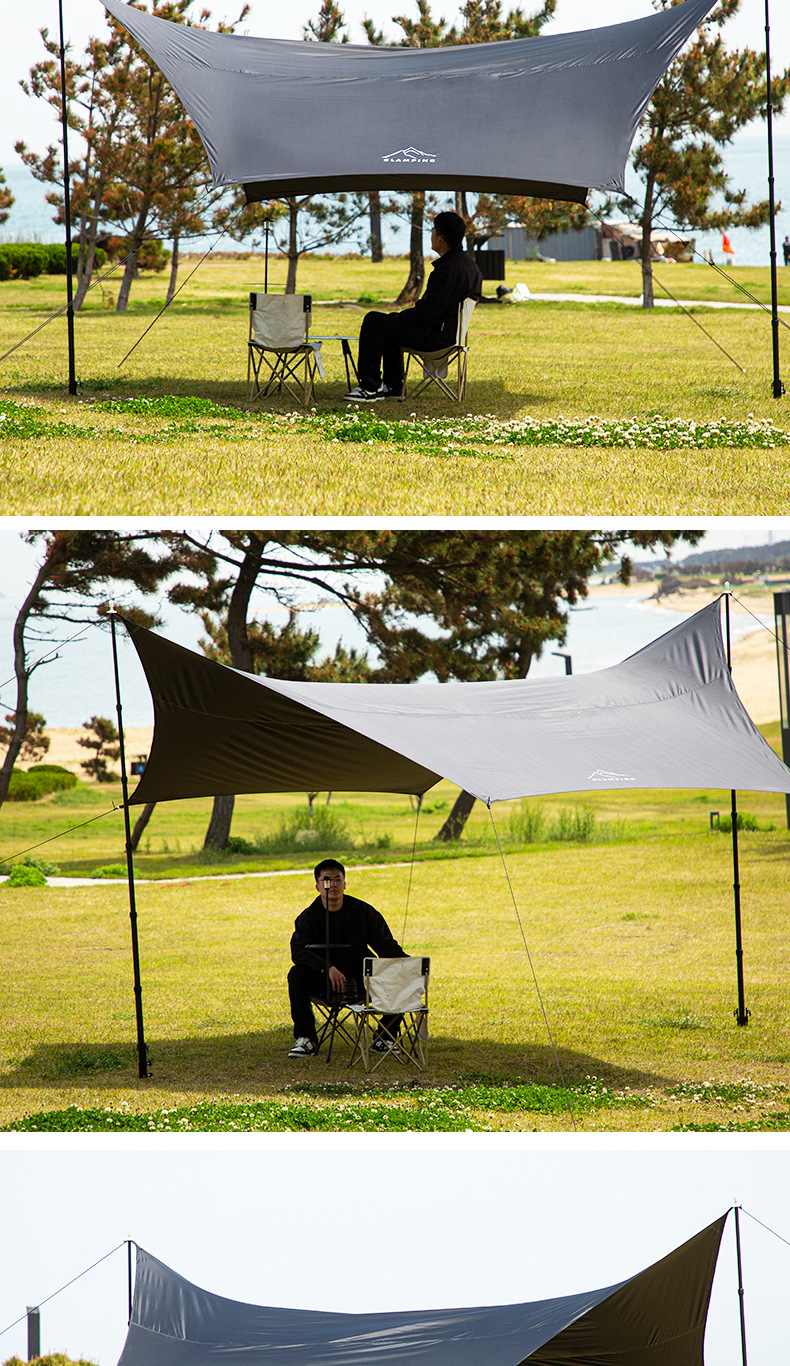 Imported carbon fiber canopy support pole outdoor camping big tent accessories tent pole sunshade telescopic positioning shed pole
