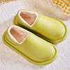 Waterproof demi-season slippers, footwear, non-slip fleece keep warm bag platform for pregnant