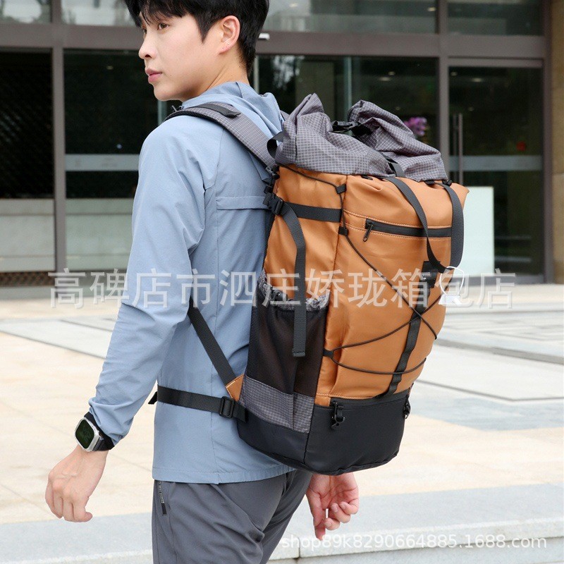 Men's Casual Outdoor Sports Travel Luggage Bag Waterproof Large-Capacity Backpack Trendy Brand New Fashion Personalized Backpack