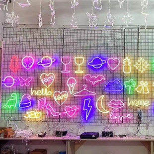 Factory spot led modeling light Flamingo neon letter light string proposal confession decorative light night light