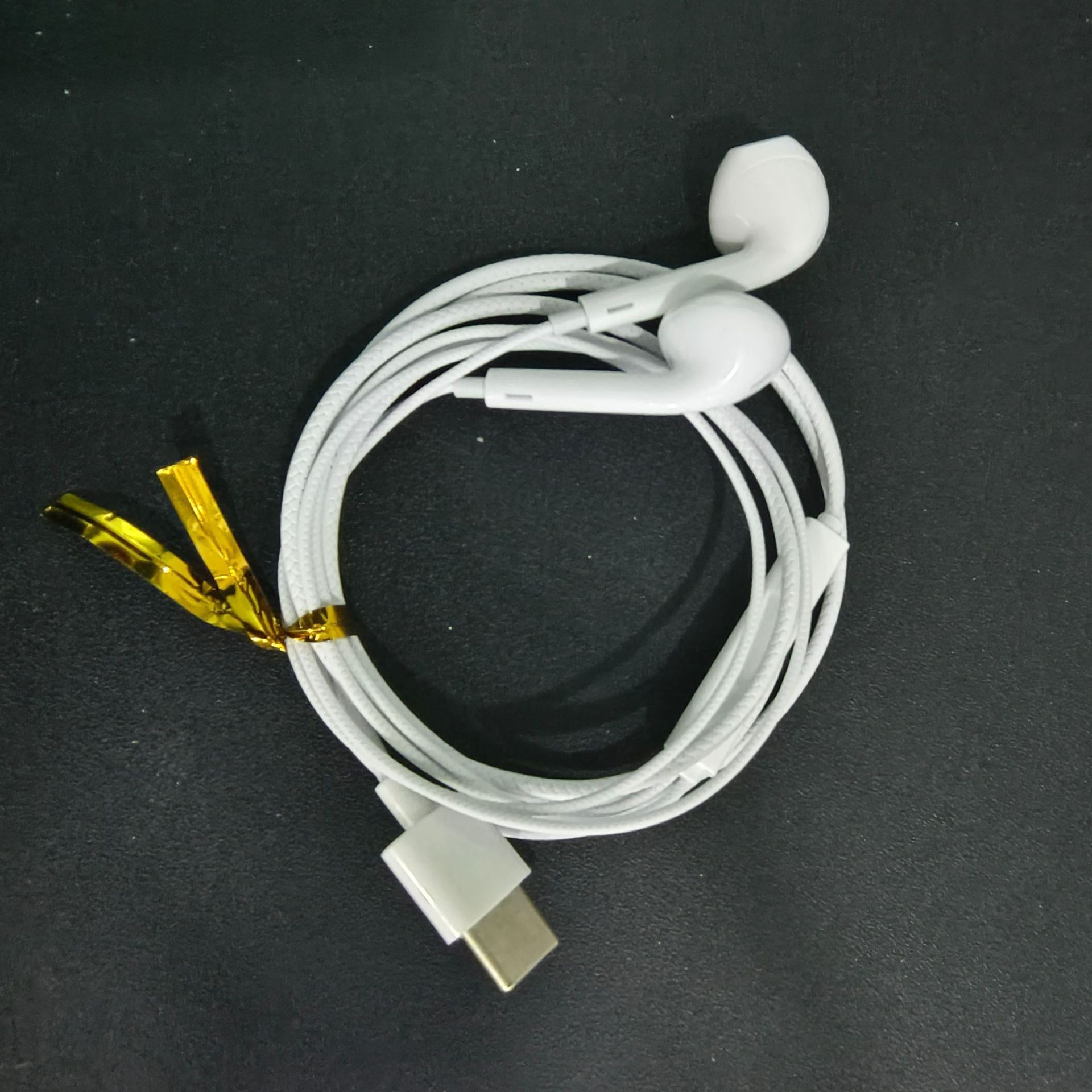 3.5 auriculares con cable de orificio redondo tipo c semi-in-in HD teléfono móvil con marca auricular fábrica al por mayor