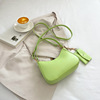 Summer retro fresh underarm bag, one-shoulder bag for leisure, bag strap, simple and elegant design, western style