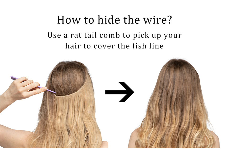 Title 5, Womens Wig Extension Long Curly Hair Matte Che...