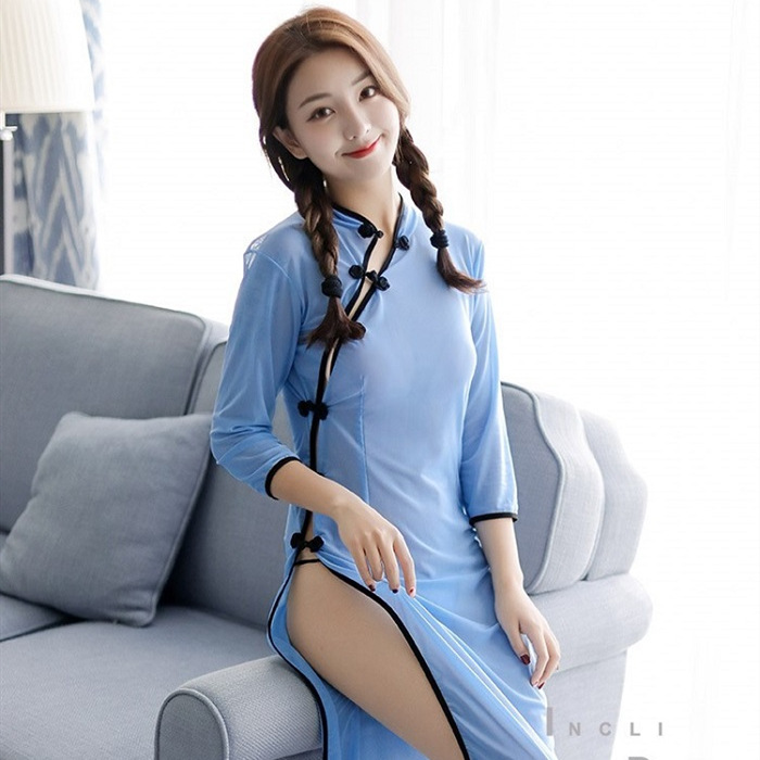 파란색 치파오