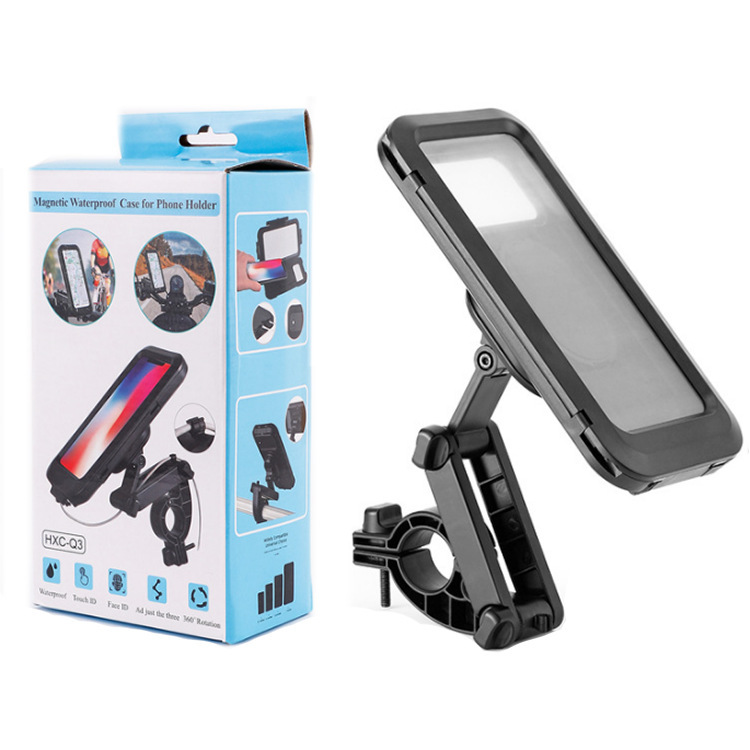 New Electric Battery Motorcycle Mobile Phone Holder Takeaway Rider Navigation Bicycle Vehicle-Mounted Shockproof and Waterproof Machine Holder
