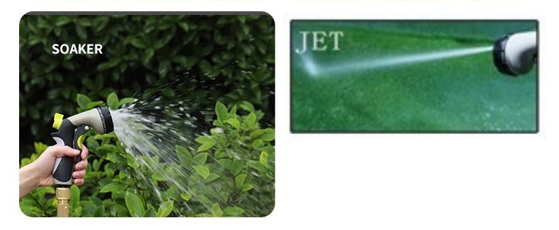 High-Pressure Car Wash Garden Water Gun Garden Gardening Flower Watering Tool 10 Functions Abs Plastic Garden Water Gun Apple Green
