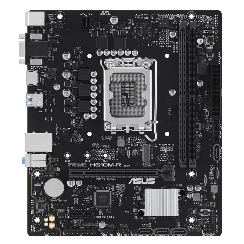 Материнская плата ASUS PRIME H610M-R DDR5 для настольного ПК, поддержка DDR5, подходит для процессоров 12/13-го поколения