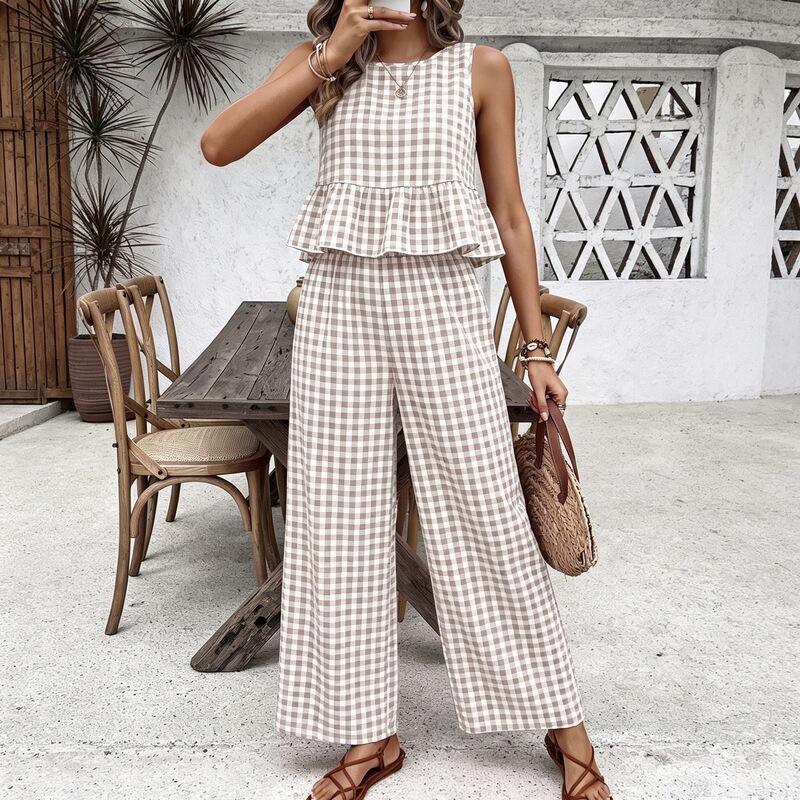 Cross-Border European and American New Style Casual Fashion Sleeveless Tops for Work and Commuting, Comfortable Summer Women's Clothing 260511 Cross-Border European and American New Style Casual Fashion Sleeveless Tops for Work and Commuting, Comfortable Summer Women's Clothing 260511