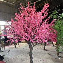 仿真桃树室内婚庆商场桃花树商场造型装饰假树许愿树仿真桃树批发