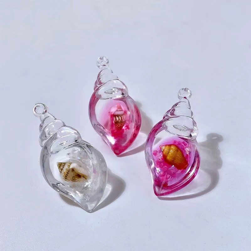 5g Weight Pendant Jewelry Making Type 30*50mm Jewelry Making Size DIY Jewelry Accessories Classification 1 Piece Quantity Resin Material Conch Pattern All Seasons Season Cute, Beach Style 1 Piece 30*50mm Resin Conch Pendant DIY Jewelry Accessories 4