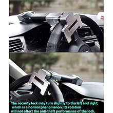 "Hot" supply car micro alarm anti-theft car lock car Universal steering wheel lock car Head T-Lock