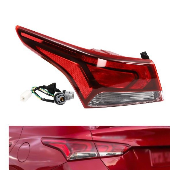 Adaptable a 16171819 modernas luces traseras aceptables semieconjunto de luz de dirección cubierta de luz de marcha atrás aceptable luz de freno