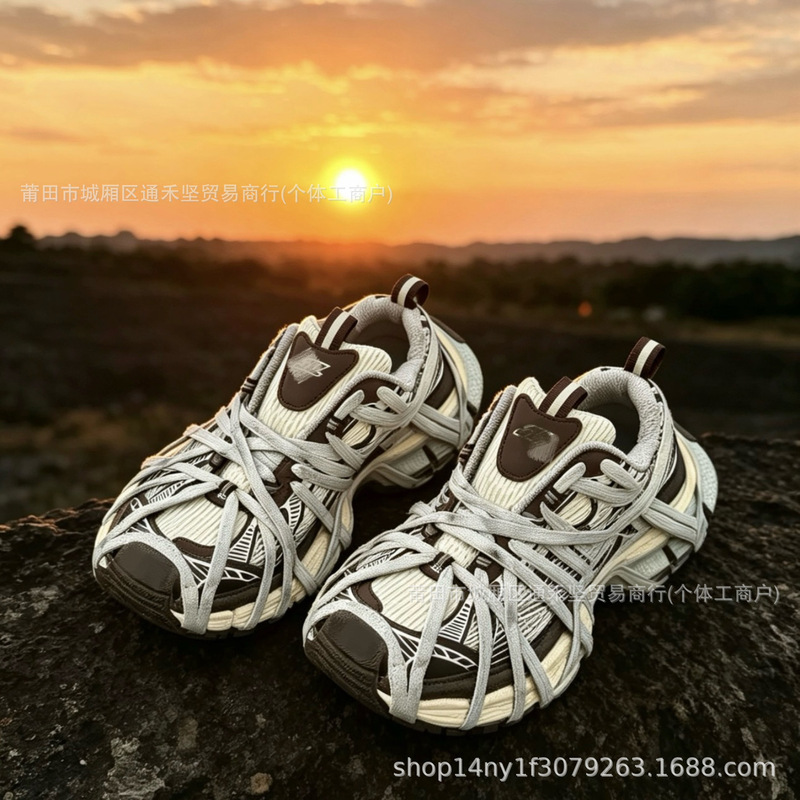 Cross-Border Putian High-Top Paris Tenth Generation 3XL Dad Shoes Spider-Man Lace-Up Breathable Sneakers Retro Height-Increasing Shoes Cross-Border Putian High-Top Paris Tenth Generation 3XL Dad Shoes Spider-Man Lace-Up Breathable Sneakers Retro Height-Increasing Shoes