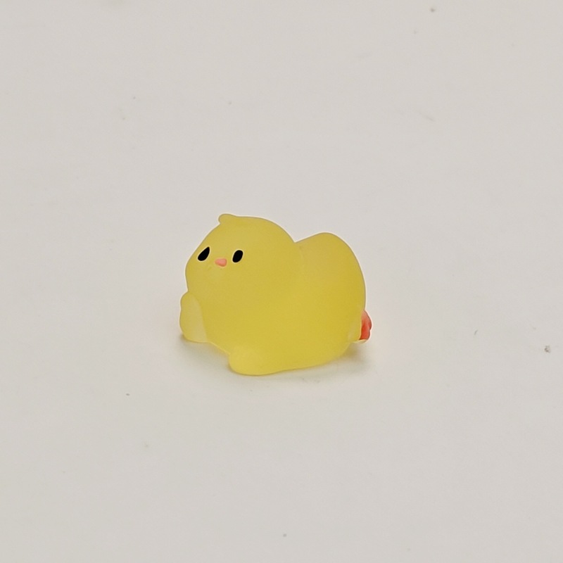 夜光黄色小鸡树脂饰品配件 diy水杯贴鞋扣汽车装饰材料树脂小摆件|undefined