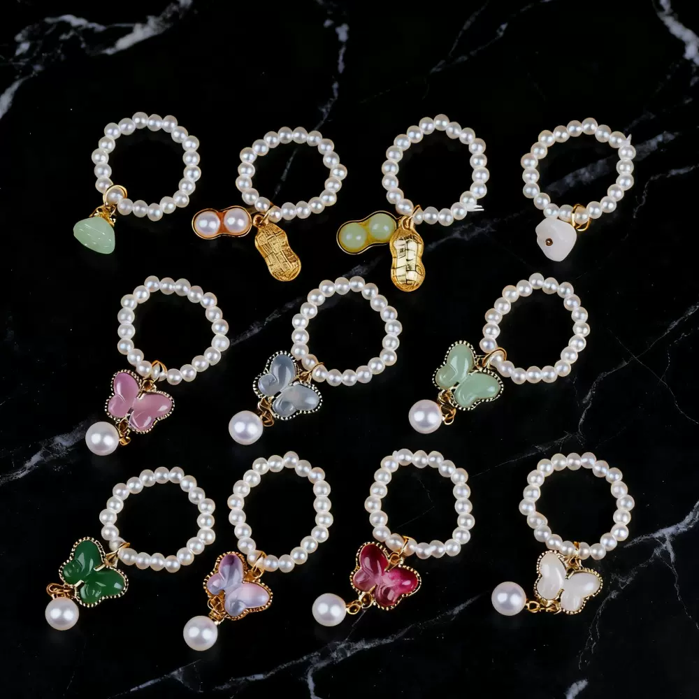 白珠玉小清新葫芦配件小提溜饰品搭环摆件高颜值挂饰精致挂件批发