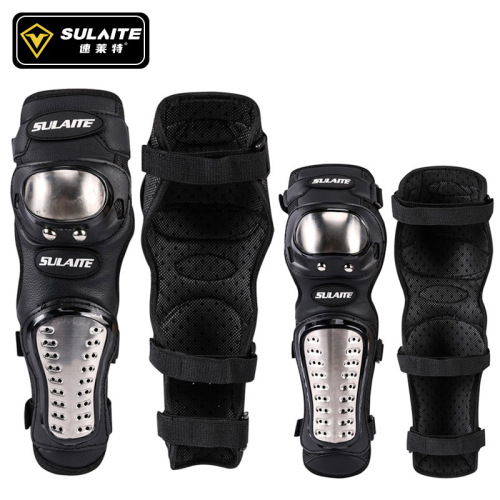 SULAITE motorcycle stainless steel knee pads and elbow pads off-road riding protective gear racing protective outdoor sports equipment