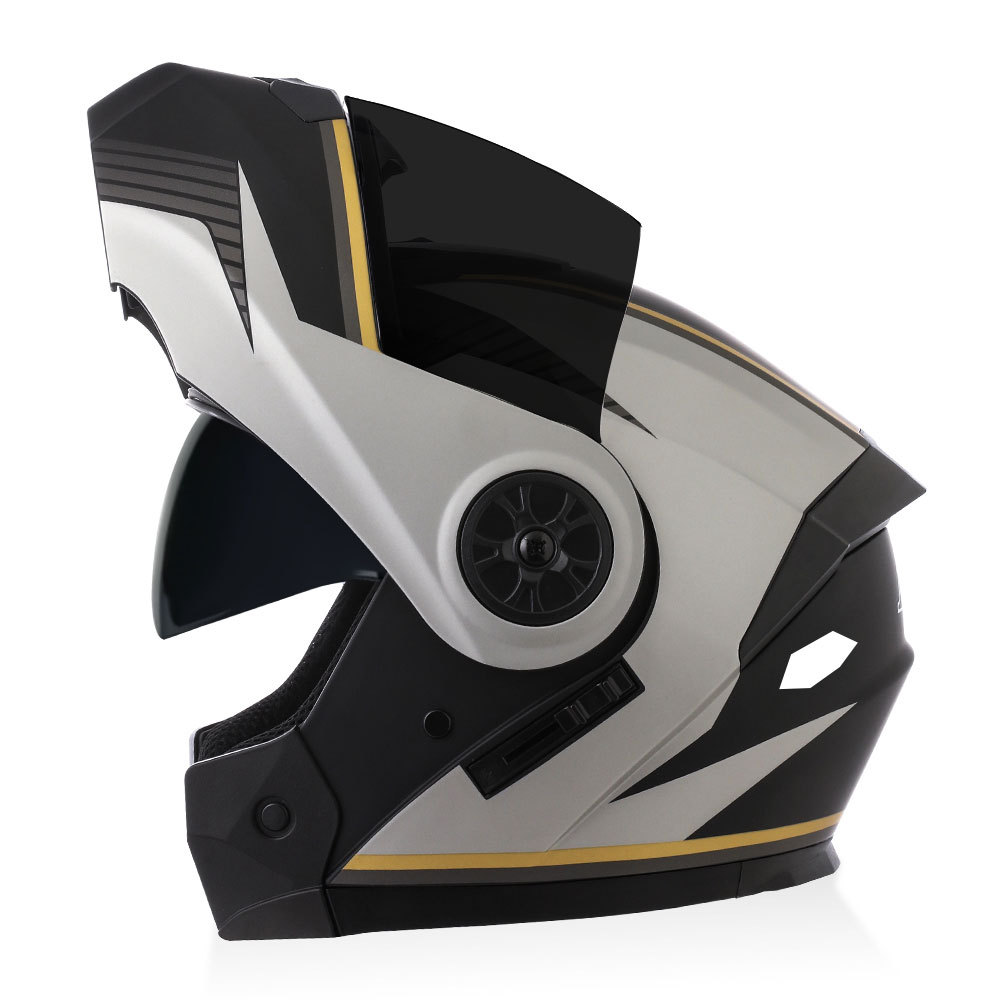 BLD transfronterizo para cascos de motocicletas eléctricas cascos completos cascos de doble lente cuatro estaciones al por mayor