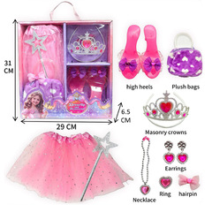 星のお姫様のスカートのセットの美しい装飾品の子供のままごとのおもちゃの女の子の人形はプレゼントを飾って越境します。