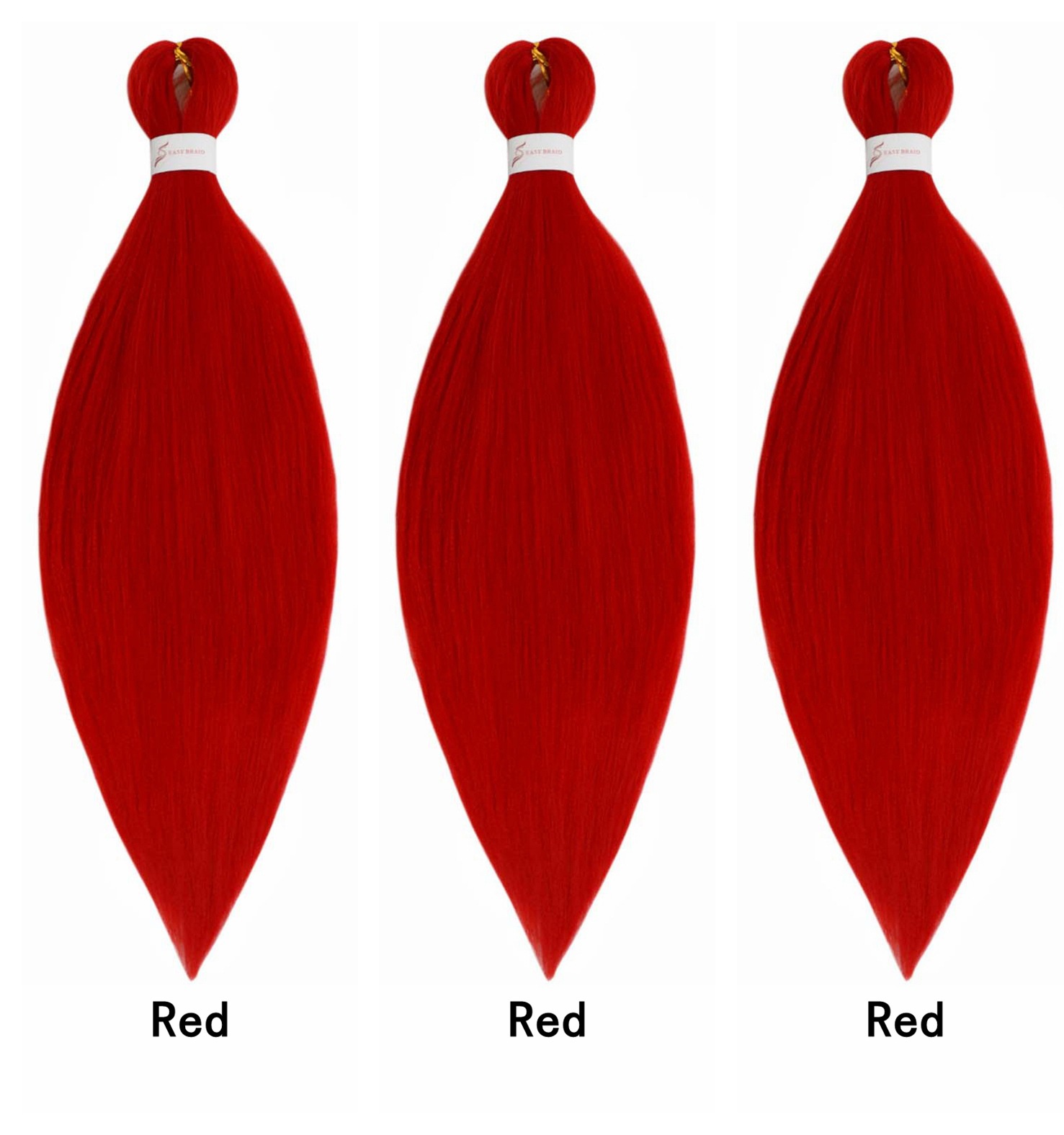 EZ gran trenza fibra química ignífugo filamento africano sucio aguja de trenza 3X fácil trenza cabello de tres piezas conjunto de pelucas