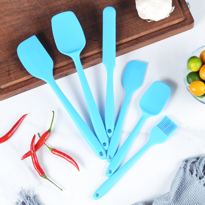 定制硅胶厨具6件套抹刀油刷刮刀工具套装硅胶奶油刮刀烘焙套装|ms