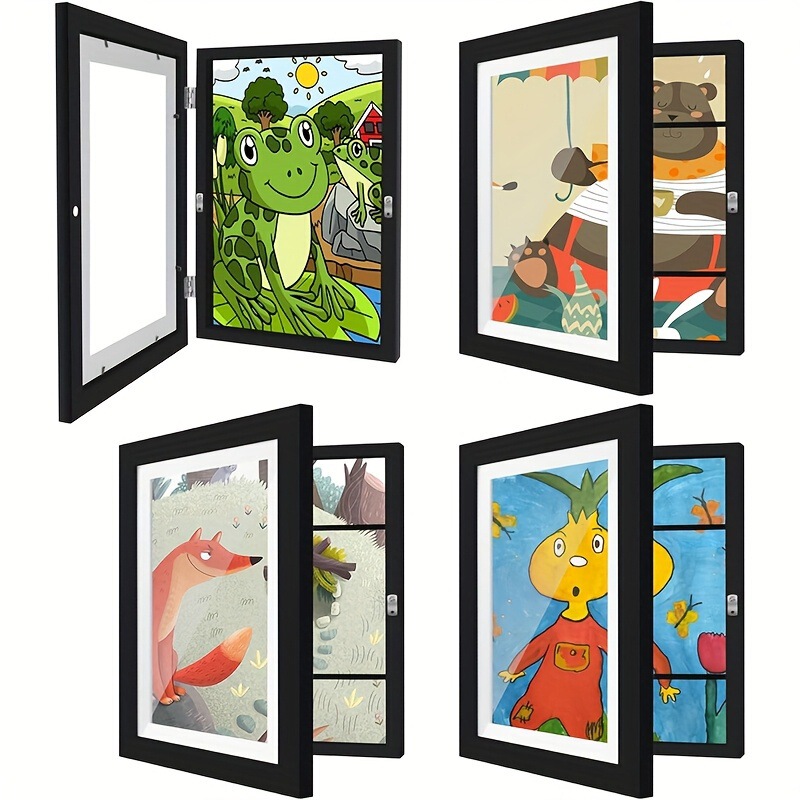 Cross-Border Kidsartframe Flip-Top Photo Frame Empty Frame A4A3 Picture Frame Display Frame Children's Art Magnetic Photo Frame