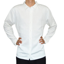新款衬衫样式白色隐形防割服轻便软质玻璃钢铁工厂工作服可定制