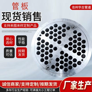 不锈钢管板定制冲孔管板高压冷凝换热器折流板压力容器管件管板