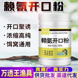 Lysine open powder autumn and winter fishing small medicine crucian carp carp grass silver carp bighead pendant bait nest lure food add wild fishing black pit