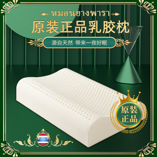 Genuine Royal Knight Latex Pillow Adult Massage Cervical Spine Pillow Natural Curve Neck Pillow Core Gift
