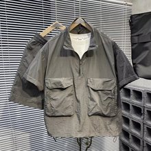 青春流行简约潮流标准衬衫男春季新款文艺五分袖潮气质套装百搭潮