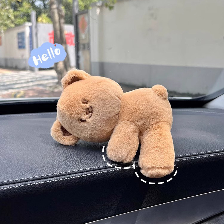 Adornos de coche pantalla consola central coche dibujos animados lindo muñeca decoración coche celebridad accesorios de muñeca femenina
