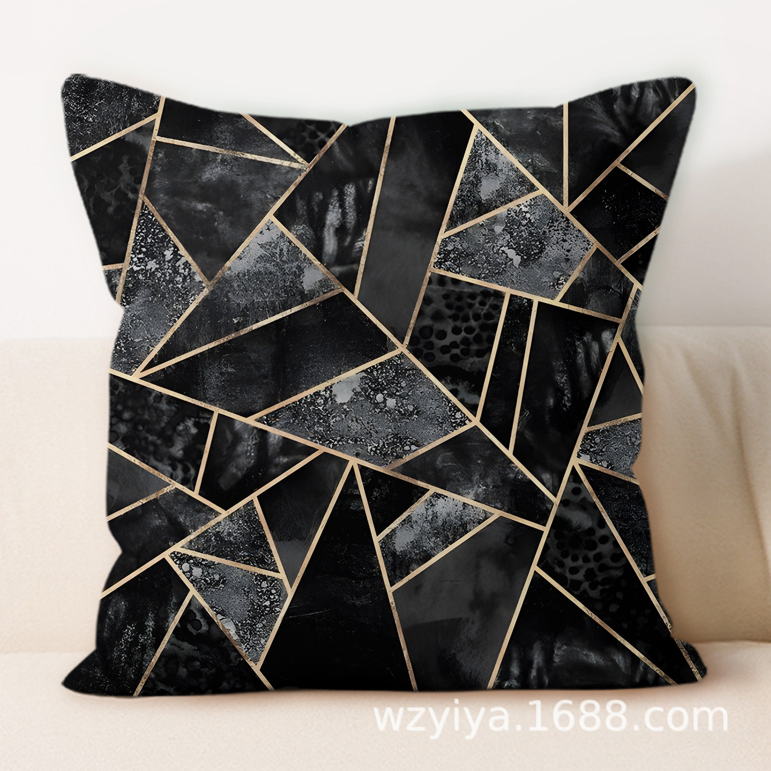 Amazon venta caliente cojín de mármol almohada moderna minimalista geométrica para el hogar sofá cojín almohada