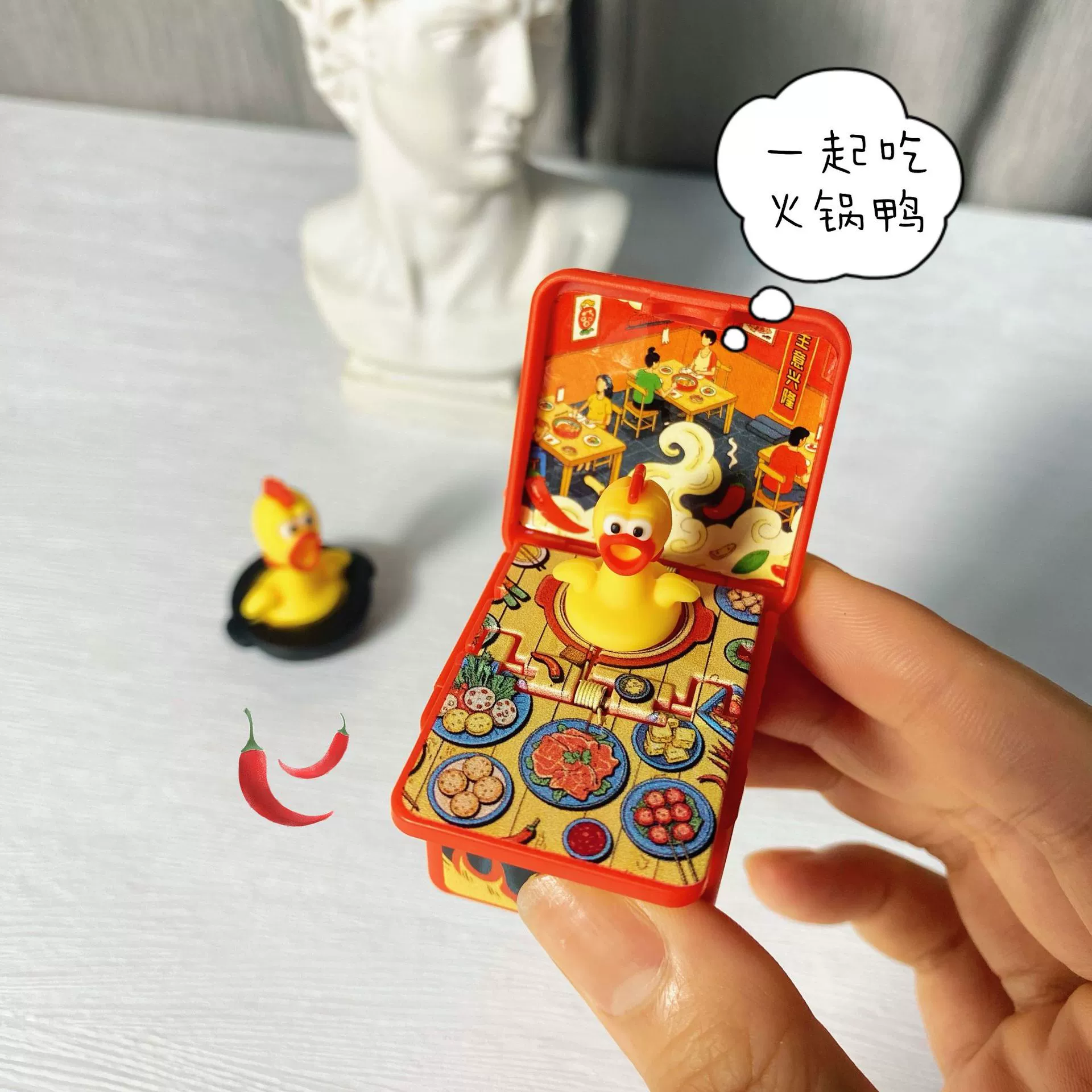 Трехмерно складывающаяся маленькая игрушка, крикливый цыпленок, кукла, брелок, креативный кулон, в 3D формате, антистресс, подарок на день рождения