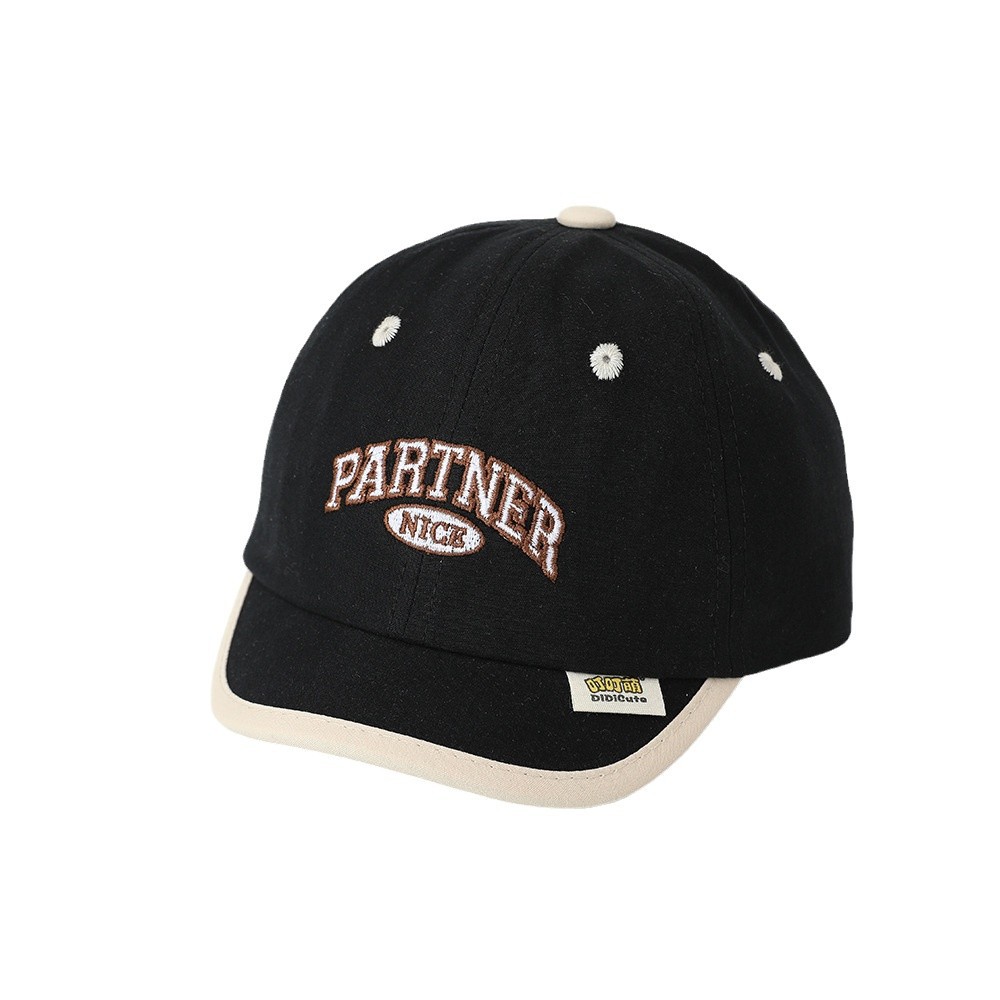 Sombreros de bebés bordados de letras primavera y otoño para niños sombreros de bordes cortos para niños sombreros de béisbol para bebés sombreros de marea de béisbol