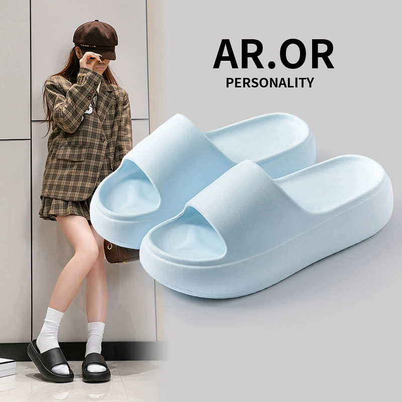 Летние домашние тапочки для женщин на толстой подошве, для дома, гостиной, спальни, улицы, пляжа, а также босоножки на высоком каблуке.