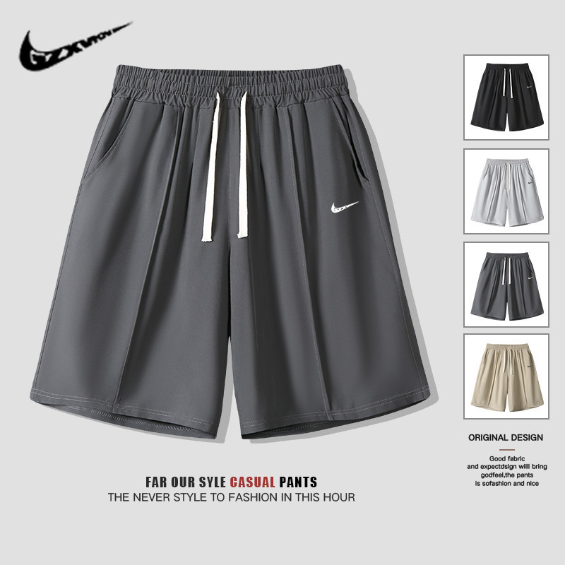 2025 Men's Summer Thin Ice Silk Quick-Dry Casual Shorts Sports Five-Point Drape Beach Large Shorts Men's Pants 2025 Men's Summer Thin Ice Silk Quick-Dry Casual Shorts Sports Five-Point Drape Beach Large Shorts Men's Pants
