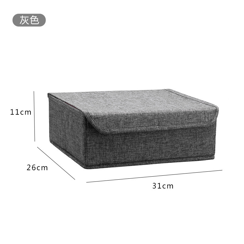 水洗い可能靴下下着分格収納ケース下着収納ケース布芸有蓋整理ケース学生寮