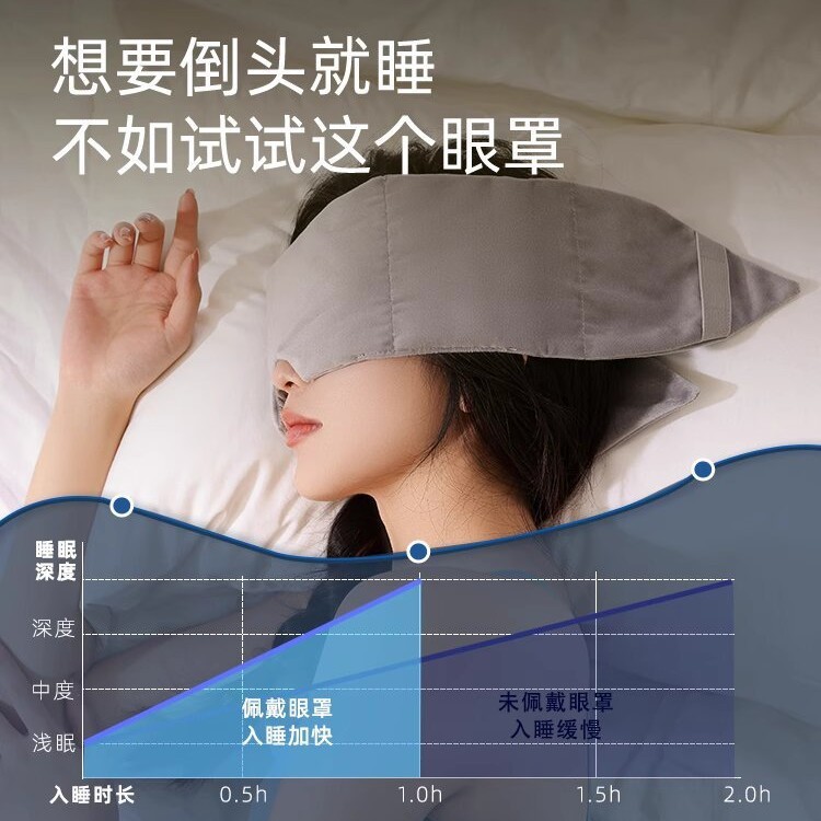 重力眼罩厂家直供 科学微压睡眠 缓解眼疲劳遮光舒适亲肤高密遮光|undefined
